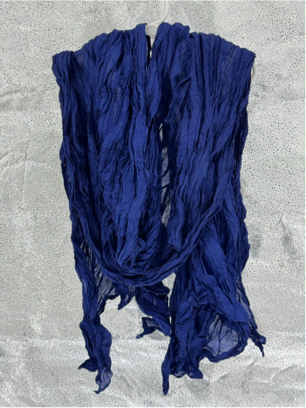 Women's Unbranded Crinkle Scarf One Size Blue